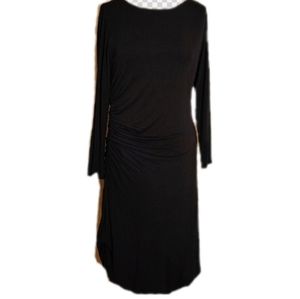 Must-have Soft Surroundings black dress with superb detailing